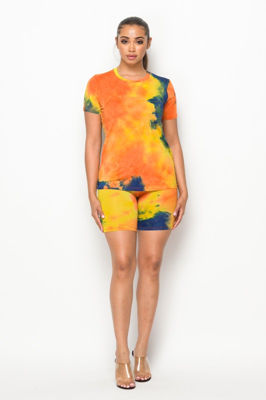 Splash of Color Shorts Set